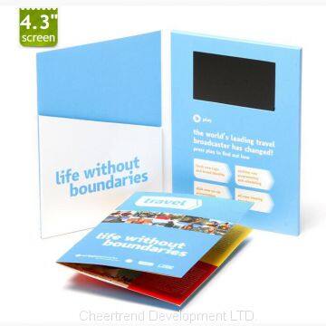 2.4/2.8/4.3/5/7/10″ Inch Video Greeting Card/video Brochure/video Invitation Card photo-4