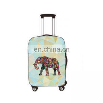 Justop fashion style high elasticity polyester suitcase cover with printing