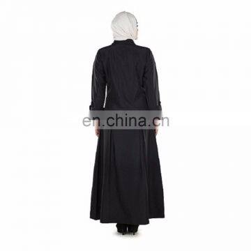 Customize Your High Quality Black Coat Abaya Wholesale,hot Selling Muslim Dress Dubai Abaya photo-3