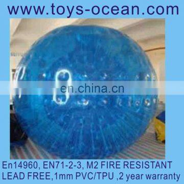 cheap Giant inflatable blue zorb balls for sale 1mm TPU /PVC