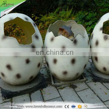 KAWAH Amusement Park High Quality Hatching Fiberglass Dinosaur Eggs for Sale