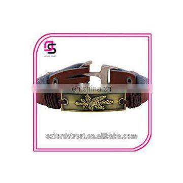 European New Style Maple Leaf Love Angle Wings and an Arrow Through the Heart Bracelet