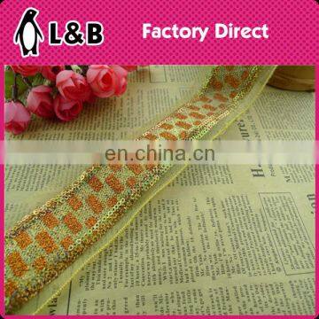 YW-03 Sequins Clothing Trims Embroidered Decorative Lace Trims