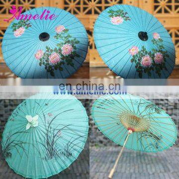 A6288 Blue paper Janpanese umbrella for wedding