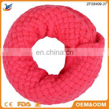 wholesale Loose Knit acrylic Infinity Loop Circle Scarves