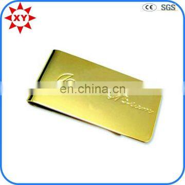 Novelty and simple customized gold money clip