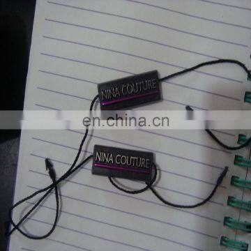 many size plastic string hang tag lock for garment