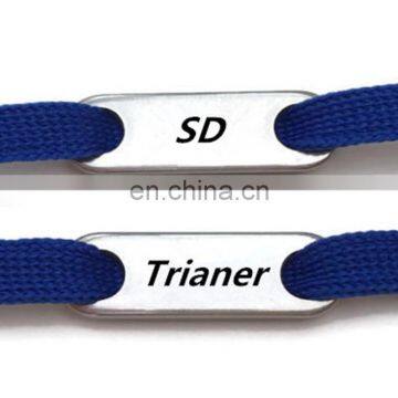 Customized Trainer Shoelace Metal Tags