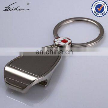 PROMOTIONAL METAL KEYRING FOOTBALL BOTTLE OPENER WITH RING