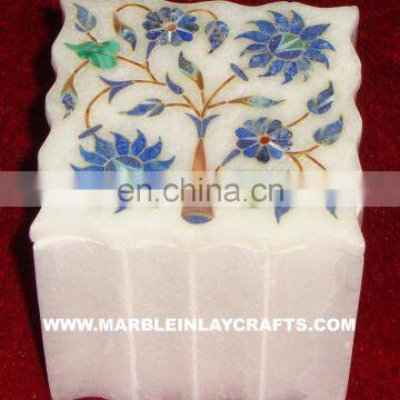 Fancy Marble Inlay Jewellery Box