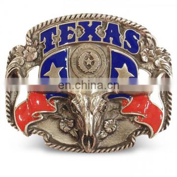 3D engrave TEXAS longhorn belt buckles