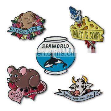 New arrival animal serise custom soft enamel pin badge factory