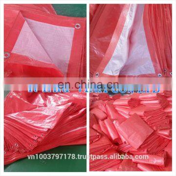 95 GSM Orange/white PE Tarpaulin, Korea Standard