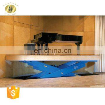 7LSJG Shandong SevenLift hydraulic 1000kg 1.8m scissor rotating hydraulic lift stage used