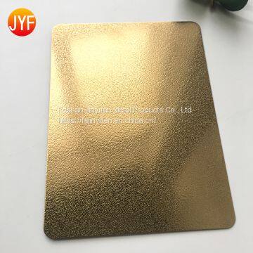 SUS 304 Titanium Gold Brushed Hairline Finish Stainless Steel Sheet