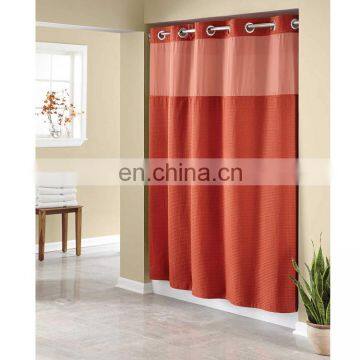 Hookless Waffle Fabric Curtain Popular Online Waterproof Midewproof Shower Curtain