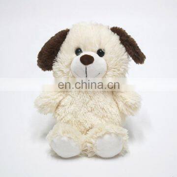 Weighted  White Puppy Soft   Animal  Stuffed Plush Toys for kids