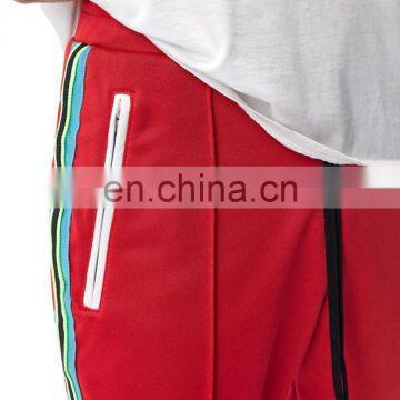DiZNEW Red Wholesale Streetwear Blank Cargo Custom Black Track Pants photo-3