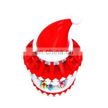 Beautiful Christmas Theme Inflatable Christmas Hat Kiosk For Festival Events photo-4