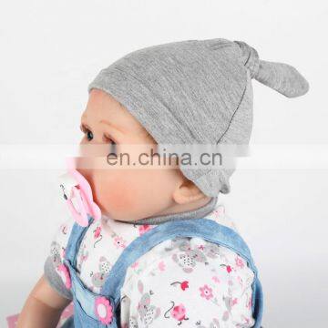 Newborn Baby Cotton Cloth Turban Toddler Rabbit Hospital Hat Ear Hat Kids Set Baby Cap photo-3