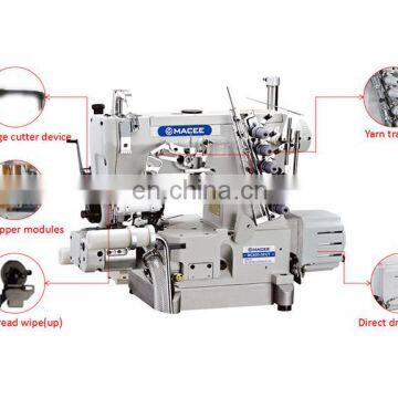MC 600D-38/UT DIRECT DRIVE CRLINDER-BED INTERLOCK SEWING MACHINE WITH AUTO-THREAD WIPE(UP)(WITH REAR PULLER) photo-2