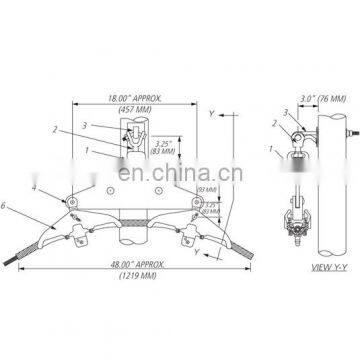 OPGW Single / Double Suspension Wood Pole / H-Frame Configuration Assemblies photo-2