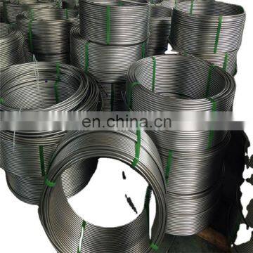 High quality bright anneal EN 1.4301/1.4307 stainless steel seamless coiled tubing