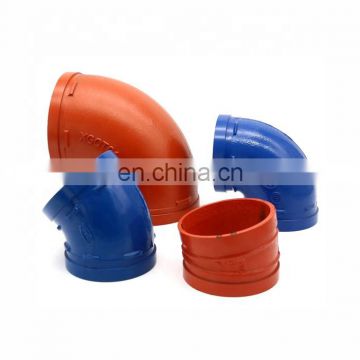 FM Approved Grooved Pipe Fittings Grooved 90 Deg Elbow/ 45 Deg Elbow/ 22.5 Deg Elbow for Building Projects