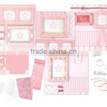 DIY Craft Set Special Moments Baby Girl Scrapbook Kit photo-3