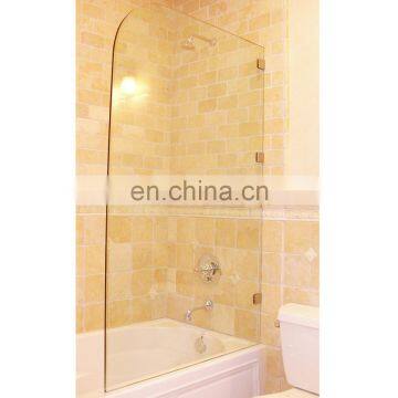 walk in radius corner tempered glass shower door