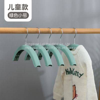Customized Hot Sale Color Logo Plastic Arc Rainbow Plastic Clothes Hanger