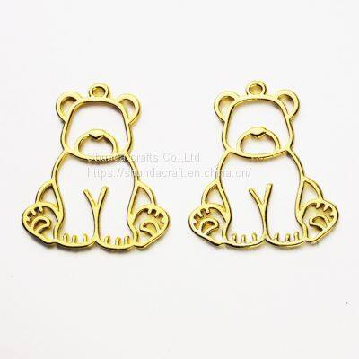 Wholesale Custom Multifunctional Hanging Metal Bear Animal Buckle Accessories For Kids For Gifts