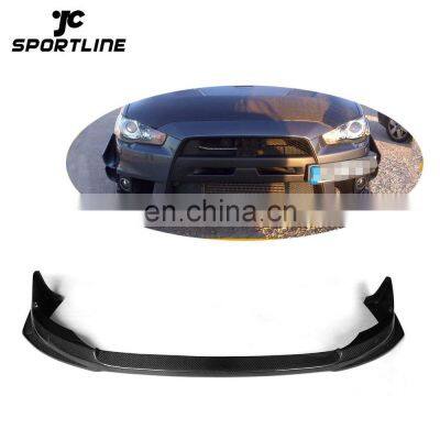 Carbon Fiber Auto Front Bumper Lip for Mitsubishi Evo 10