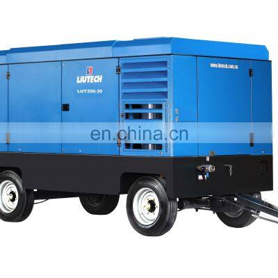 1000cfm Liutech screw air compressor for water well drilling machine