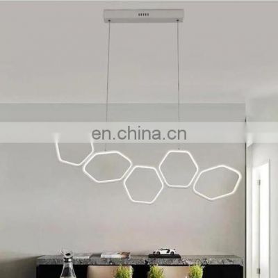 Modern LED Hanging Lamp Indoor Ring Type Pendant Light Dimmable