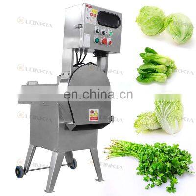 LONKIA Vegetable Slicing Cutting Machine For Vegetable Strip And Leaf Vegetable