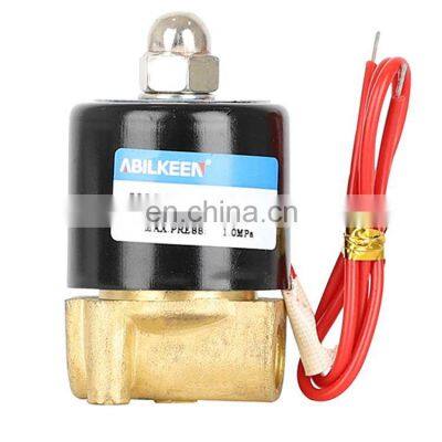 2W Series Direct Acting 2 Way 2 Position 12V 24V 110V 220V 380V Brass Water Solenoid Valve For Water