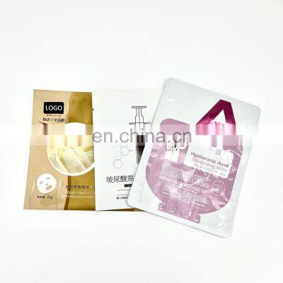 custom printing package three sided seal bags for cosmetic heat seal gravure printing three sides seal pouch