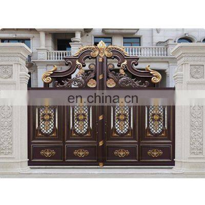 European Aluminum/Iron  entrance double door villa wall guardrail courtyard doors