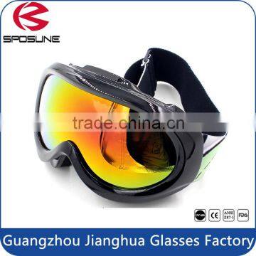 Outdoor sport scratch resistant revo dual lens UV protective kids ski goggles