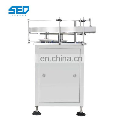 Semi Automatic Glass Bottle Turn Rotary Unscrambler Collector Sorting Machine