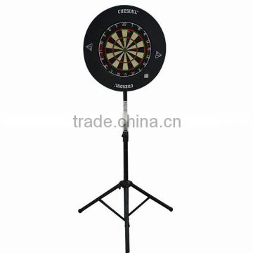 CUESOUL Portable Metal Dartboard Stand, height adjustable, Foldable legs,black coated