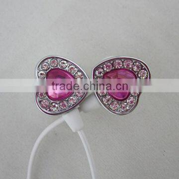 fashional designed bling bling earphone