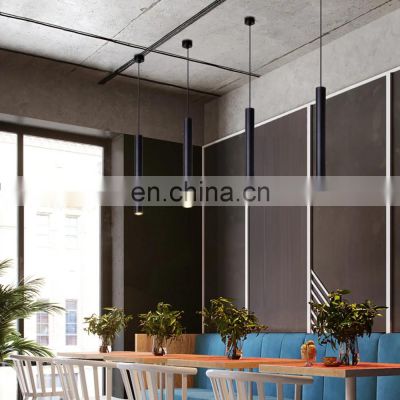 led Pendant Lamp Lights Kitchen Island Dining Room Shop Bar Counter Decoration Cylinder Pipe Hanging Lamps