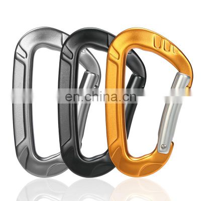 JRSGS Wholesale 12KN Outdoor Carabiner Custom Logo Climbing Snap Hook Aluminum Carabiner Hooks