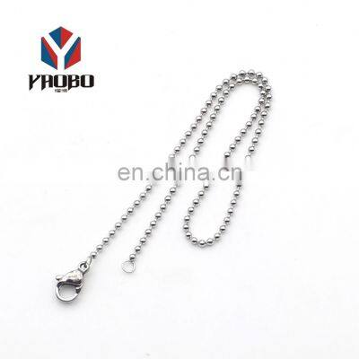 Made In Chain Good Quality Metal 36'' Necklace Ball Bead Chain Stainless Steel photo-3