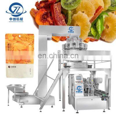 Premade Bag Packaging Snack Pouch Banana Chips Grain Freeze Dried Vegetables Fruit Doypack Packing Machine