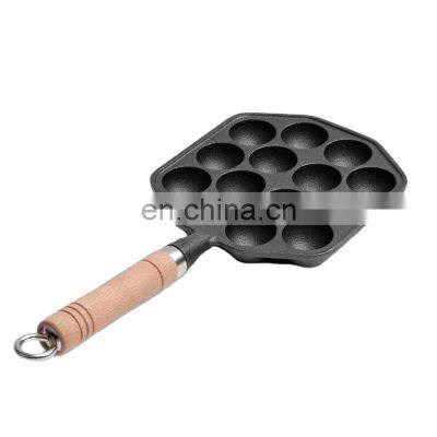 Home Cooking Non-Stick Pre-Seasoned Cast Iron Takoyaki Pan