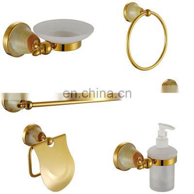 European Antique Bathroom Accessories Solid Copper Retro Bathroom Hardware Set For Bathroom Decoration photo-3