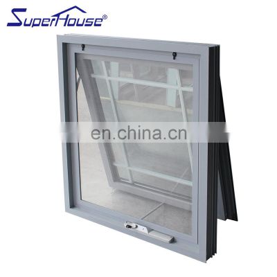 Superhouse AS2047 Australia market window manufacturers supply double glazing chain winder aluminum awning windows